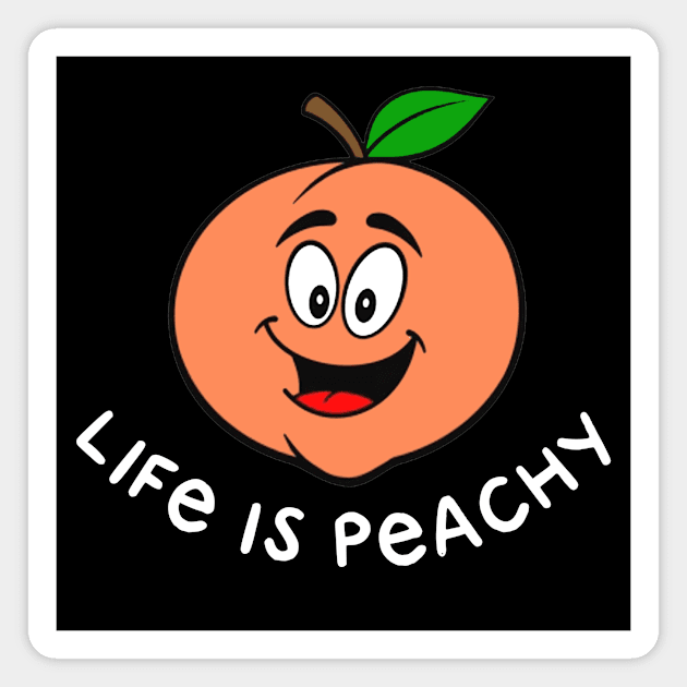 Life is Peachy Magnet by Jambo Designs